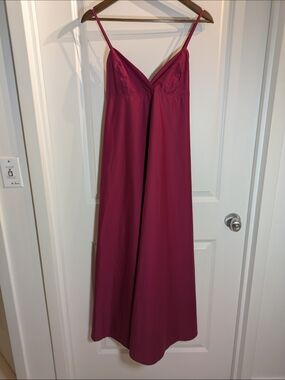 NWOT Tensione In Fuchsia Maxi Spaghetti Strap Dress